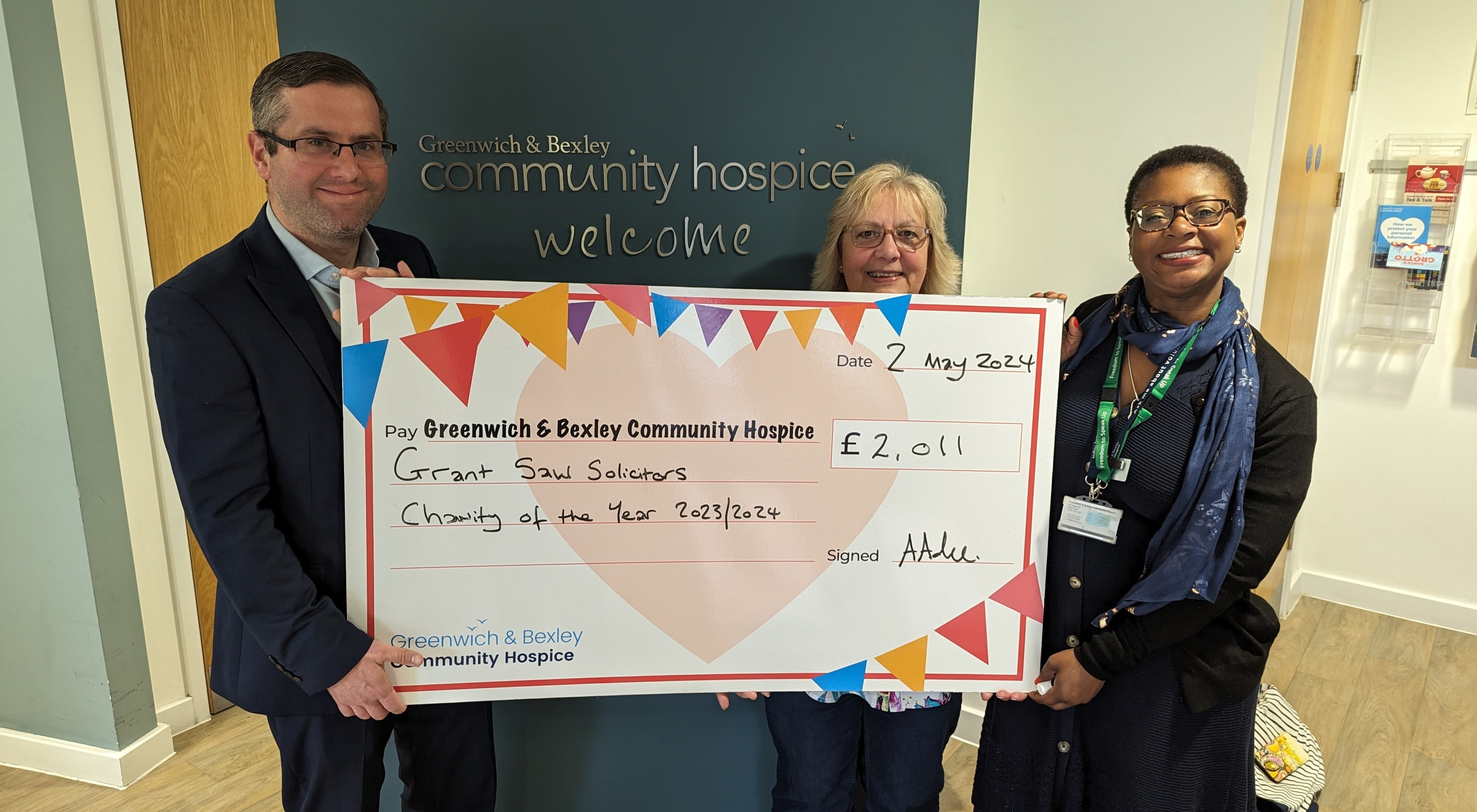 Grant Saw raise over £2,000 for GBCH